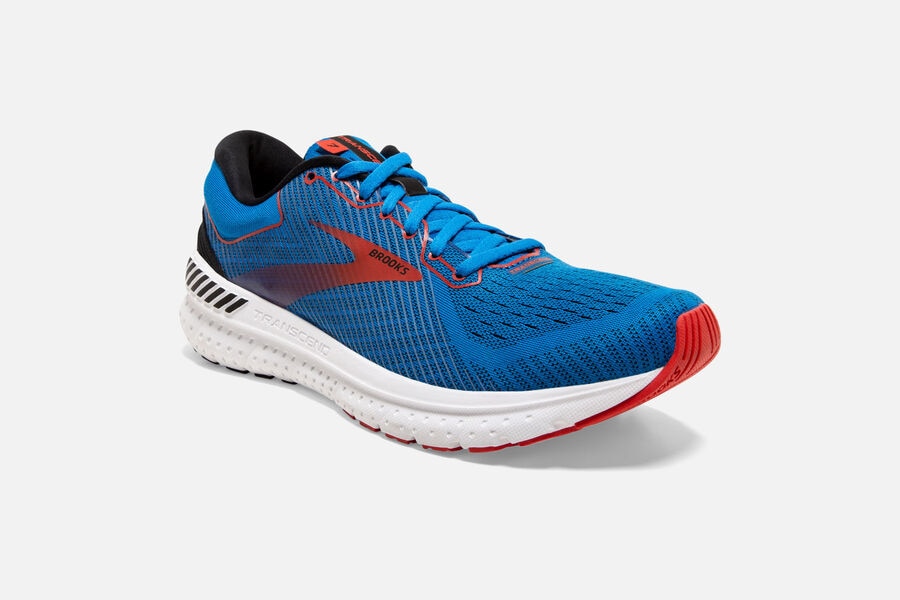 Brooks Transcend 7 Road Löparskor Herr - Blå/Röda - 2413-ROFZG